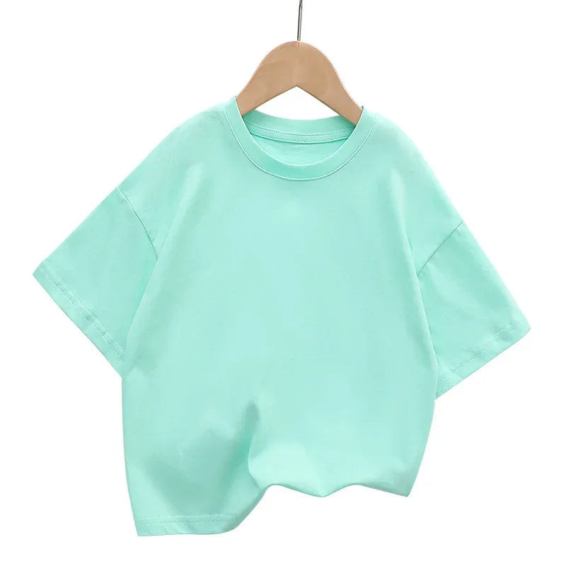 Relaxed Shoulder Kids Tee – 100% Cotton