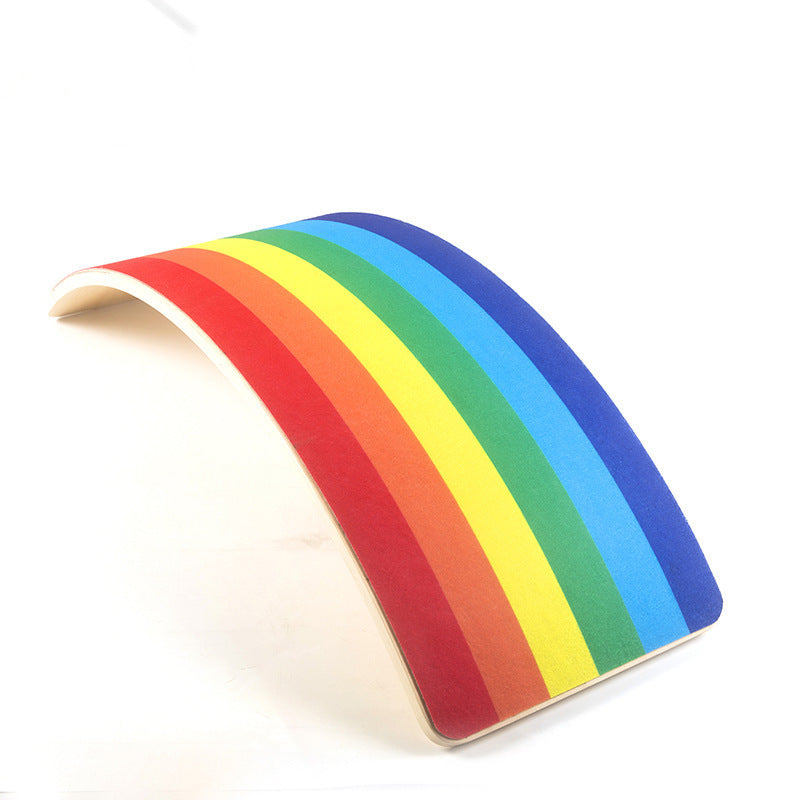 Wobble Wonder™ Wooden Balance Board – Kids' Sensory Trainer