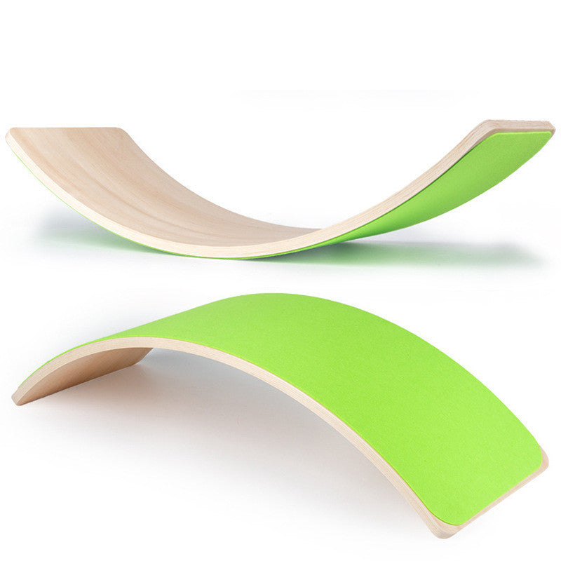 Wobble Wonder™ Wooden Balance Board – Kids' Sensory Trainer