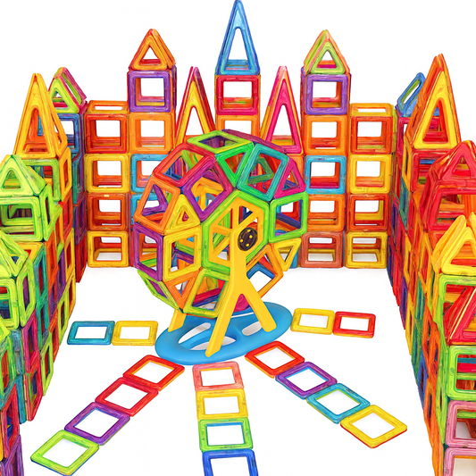 Magnetic Building Tiles – 168 Piece Playset