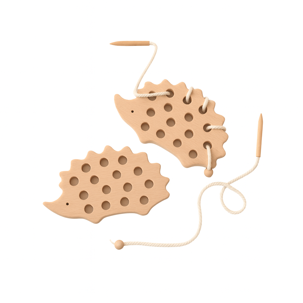 Beech Wood Threading Toy