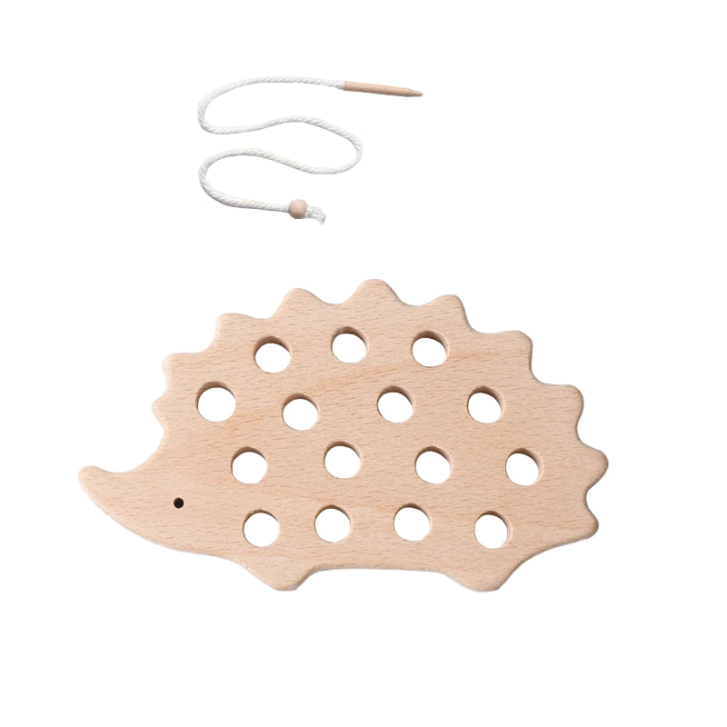 Beech Wood Threading Toy