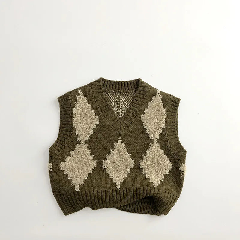 Little Leaf Knit Vest