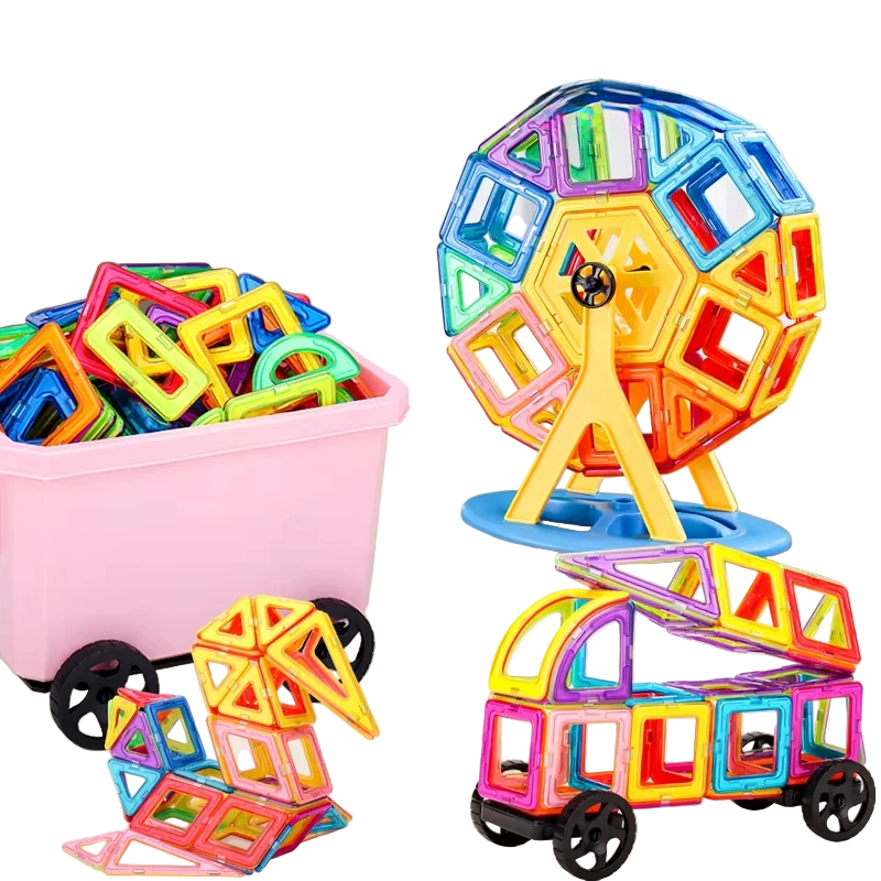 Magnetic Building Tiles – 168 Piece Playset