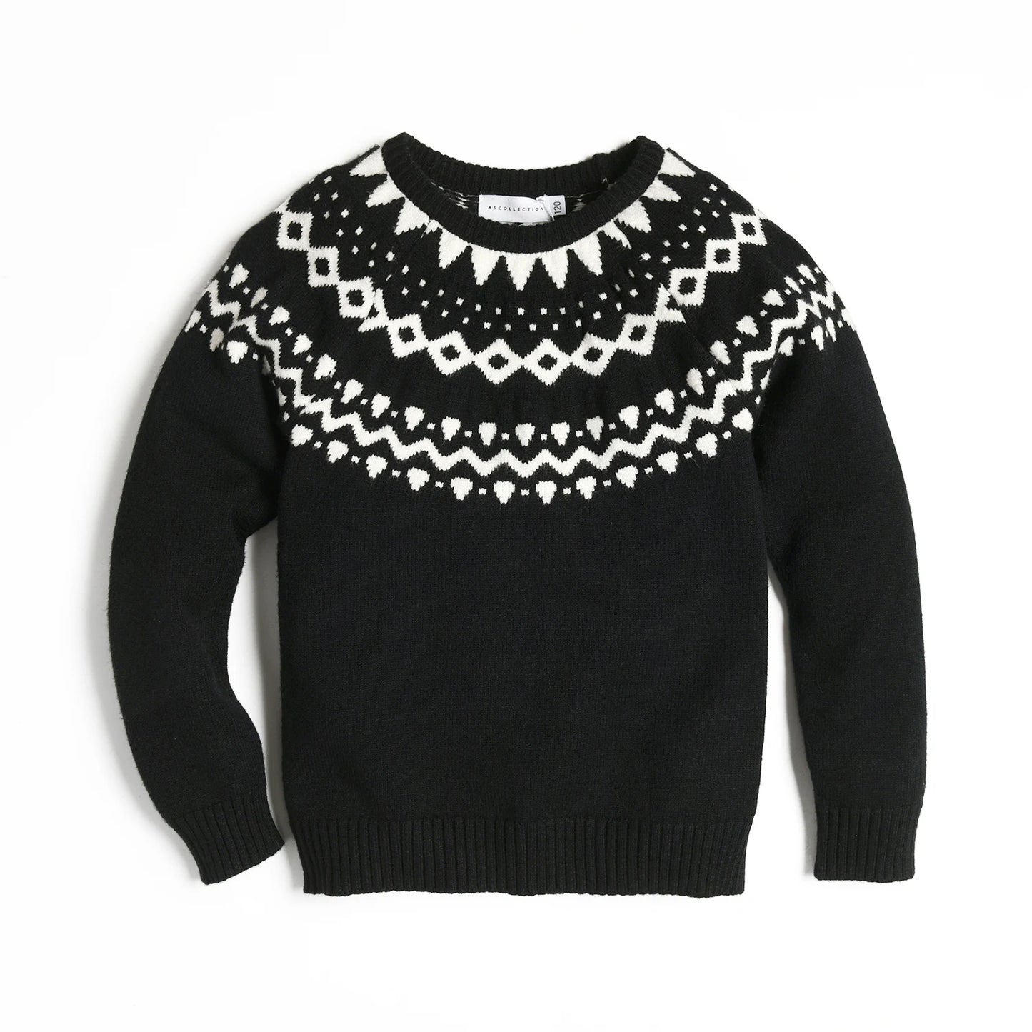 Kora Winter Knit™ · Geometric Cotton Sweater