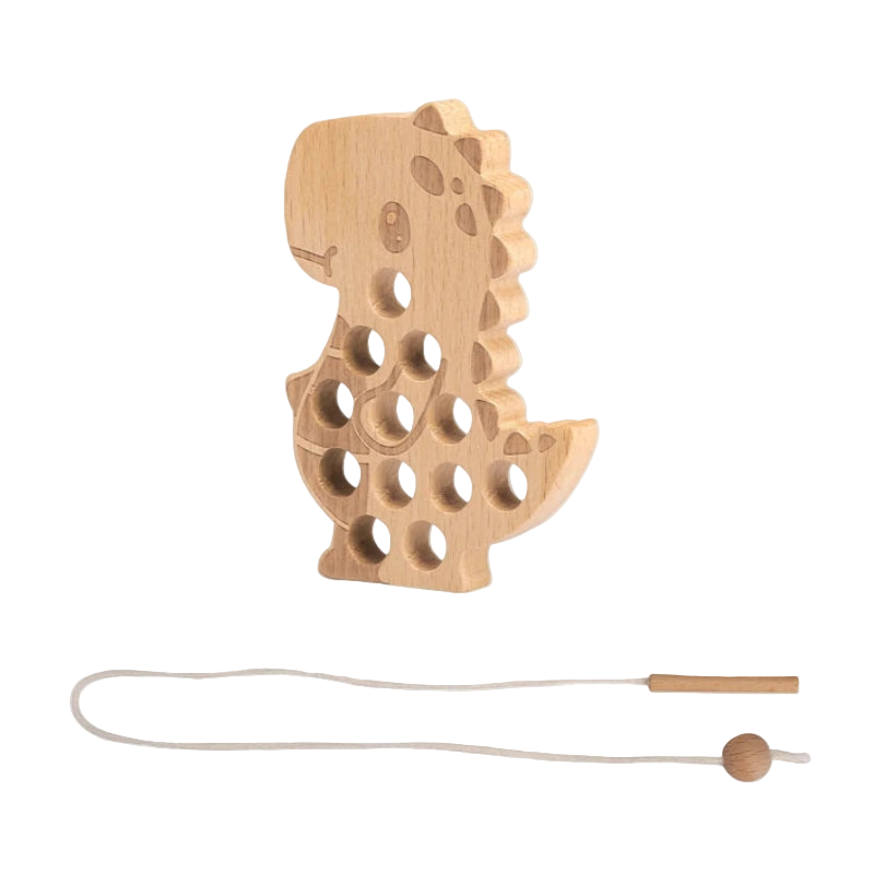 Beech Wood Threading Toy