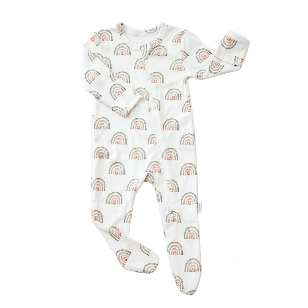 Bamboo Cotton Baby Romper – Soft Long Sleeve Zip Suit