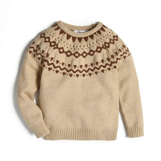 Kora Winter Knit™ · Geometric Cotton Sweater