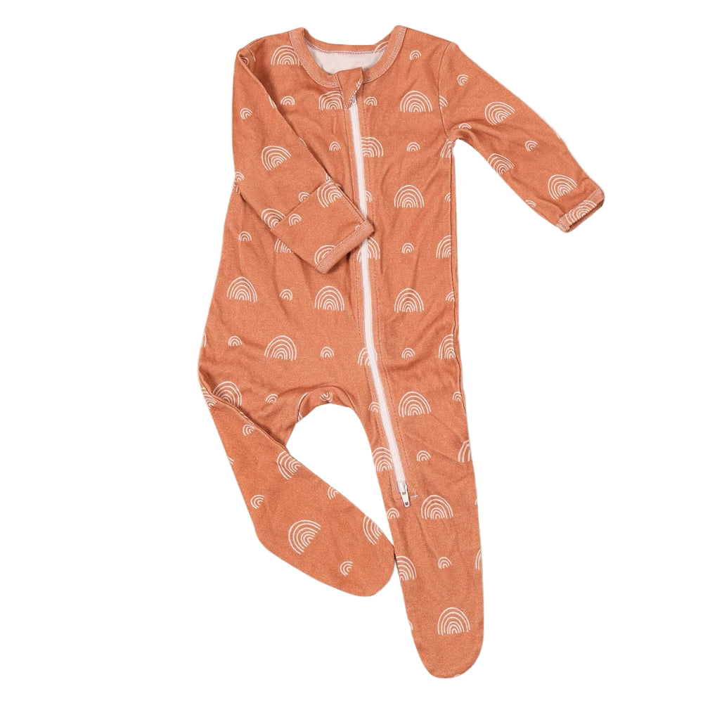 Bamboo Cotton Baby Romper – Soft Long Sleeve Zip Suit