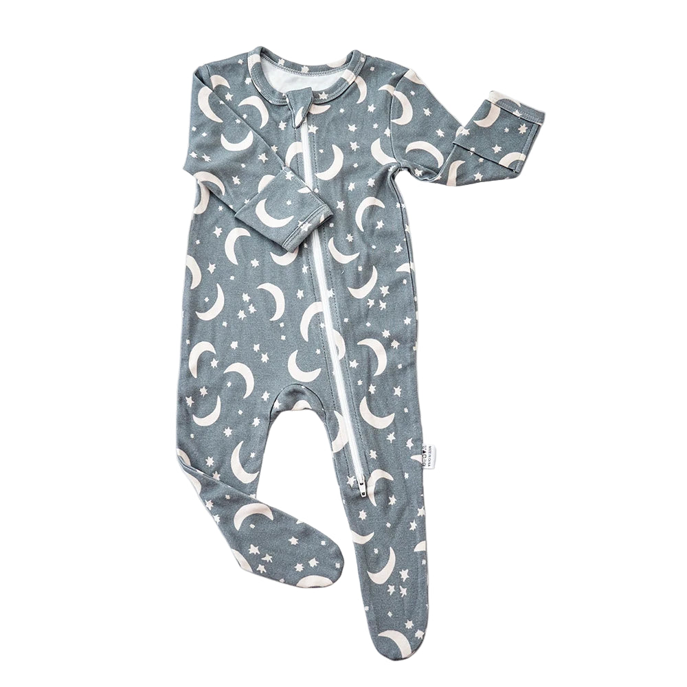 Bamboo Cotton Baby Romper – Soft Long Sleeve Zip Suit