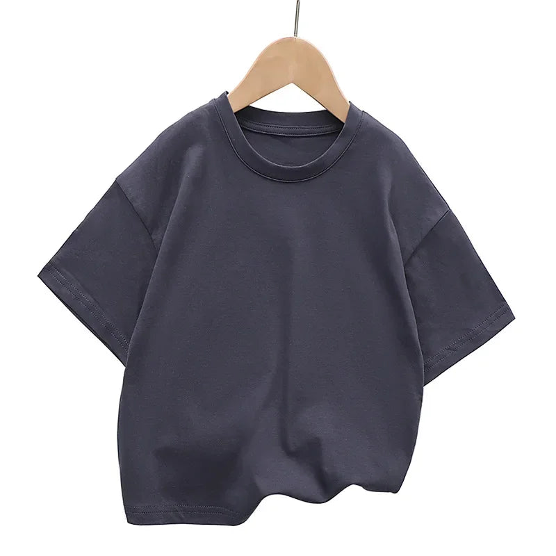 Relaxed Shoulder Kids Tee – 100% Cotton