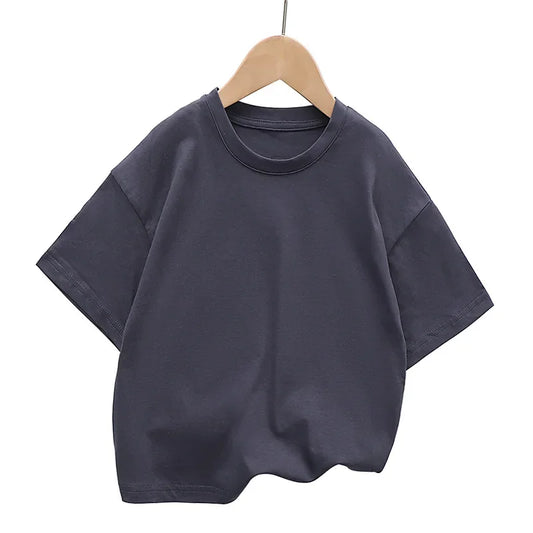 Relaxed Shoulder Kids Tee – 100% Cotton