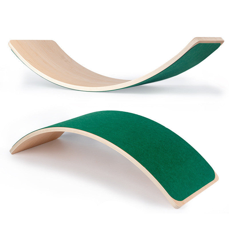 Wobble Wonder™ Wooden Balance Board – Kids' Sensory Trainer